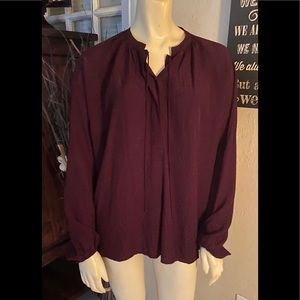Burgundy/Maroon flowy blouse
